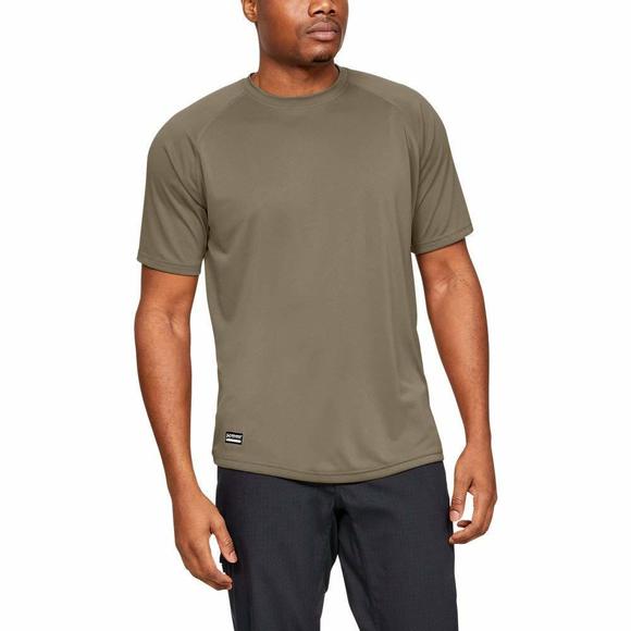 Under Armour Men's UA Tactical Tech Short Sleeve T-Shirt XL Brown - Picture 1 of 1